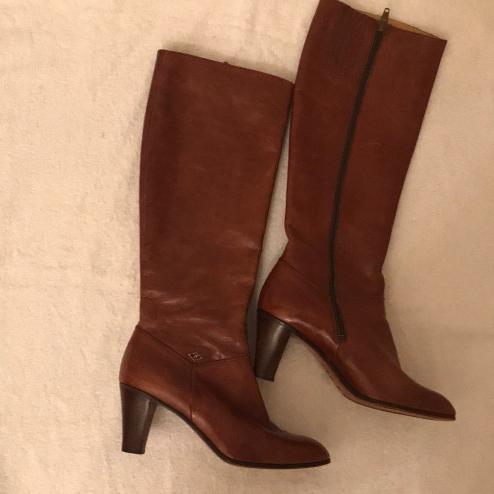 BALLY tall leather boots